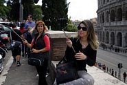 Dobbelt selfie i Rom