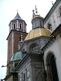 Guldkuppel på Katedralen i Krakow