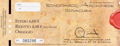 Billet til Tecnoparco Archimede