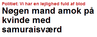 Overskrift i BT Overskrift i BT