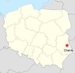 Chelm i Polen (kort fra Wikipedia)