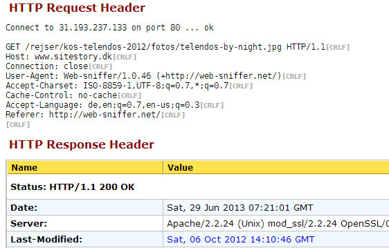 HTTP header