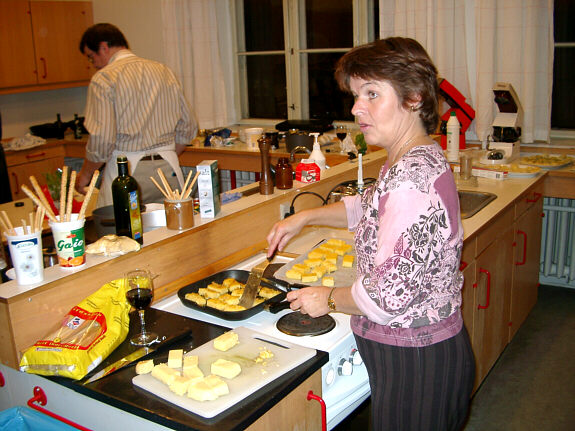 Skal de h&aelig;nge fast? - Janni steger polenta