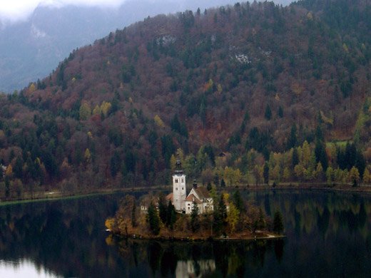 The island in Lake Bled