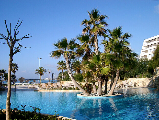 Salt water pool at Hotel Meridien, Cyprus