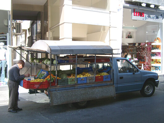 Mobil gr&oslash;nthandler i Larnaca