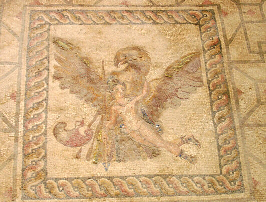 Antik gulvmosaik i Paphos