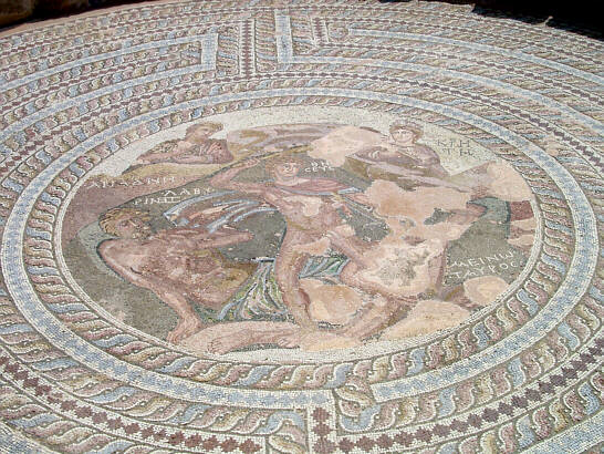 Mosaik i Theseus' Villa i Paphos