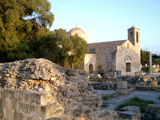 Agia Kyriaki kirken i aftenlys