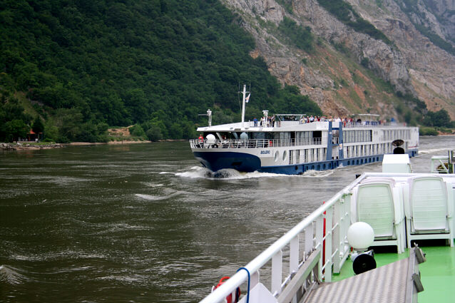 Sailing towards the Danube's Iron Gate