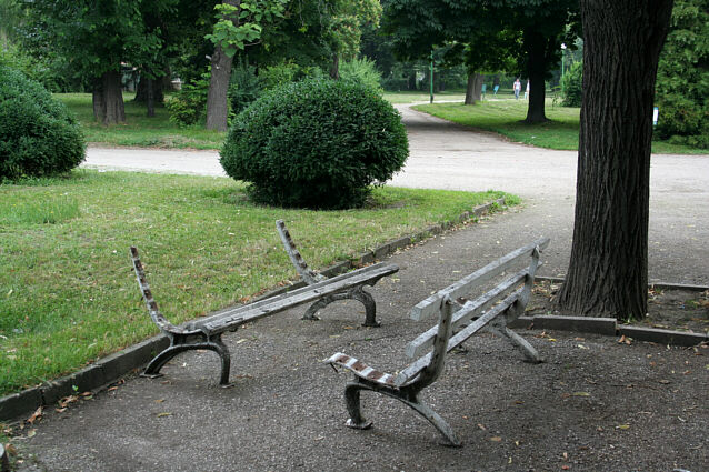 Benches in Vidin's park