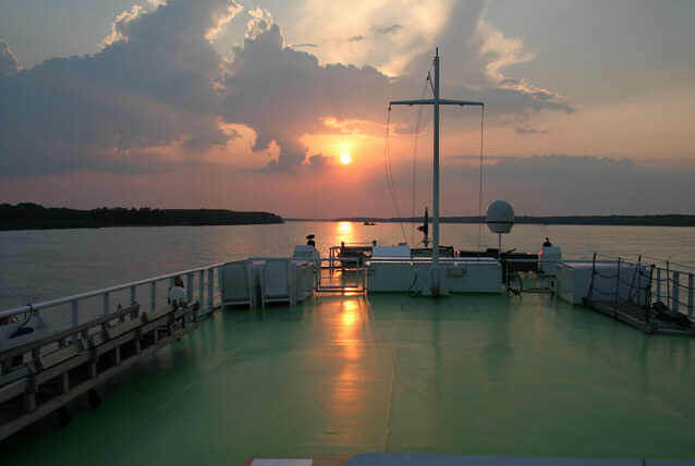 Sunset on the Danube