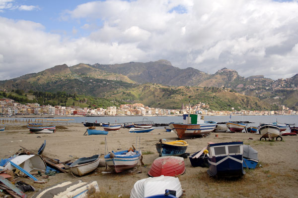 Udsigt over Giardini Naxos
