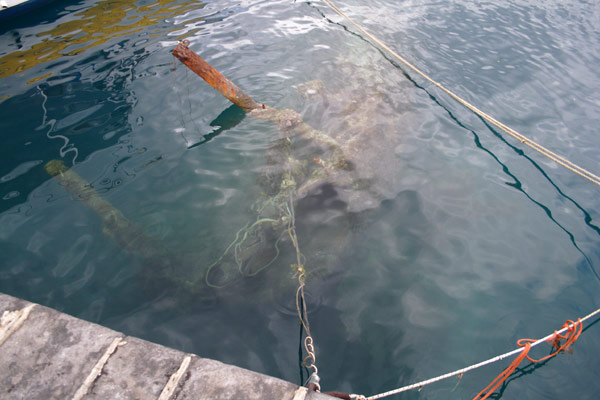 Vrag i Giardini Naxos' havn