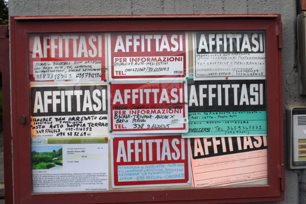 Affittasi - lejligheder til leje