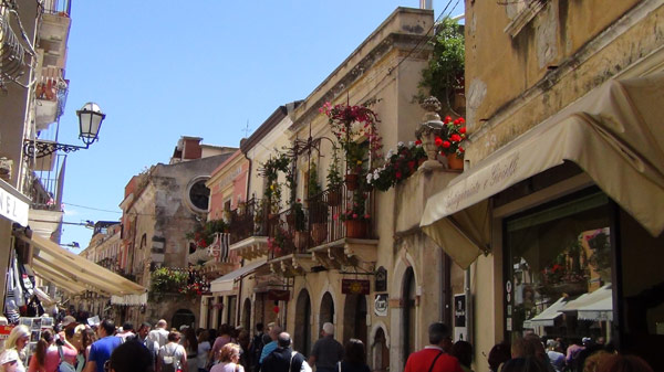 Fra corsoen i Taormina
