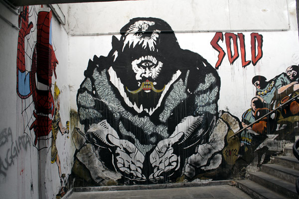 Kyklop - graffiti i Giardini Naxos