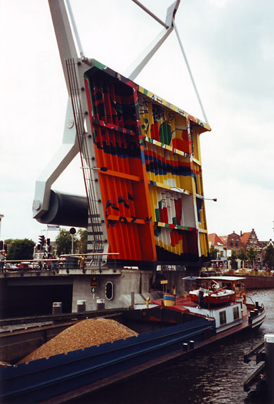 Bro over kanal i Holland