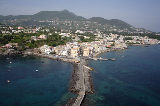 Ischia Ponte and the bridge to Castello Aragonese
