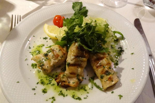 Involtini di pesce spada - sv&aelig;rdfiskeruller