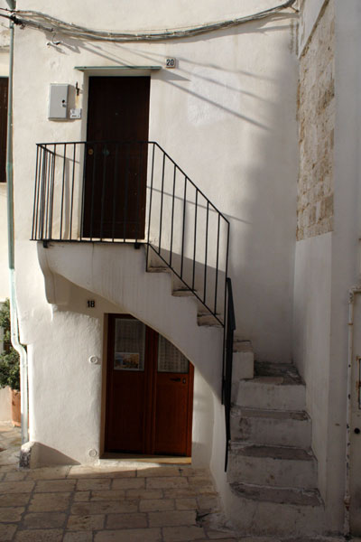 Vinkeltrappe i Polignano a Mare