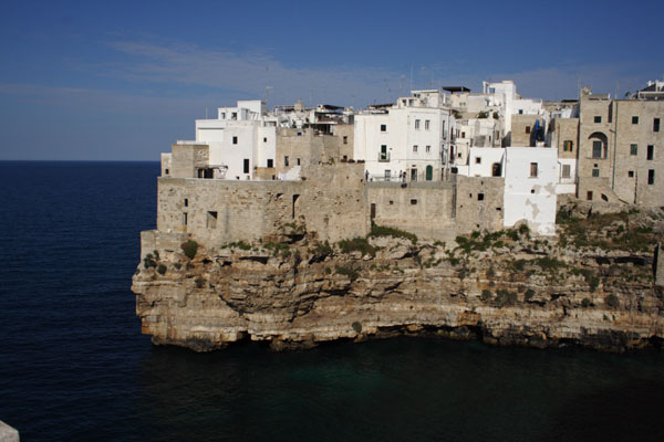 Udsigt Polignano a Mares gamle by