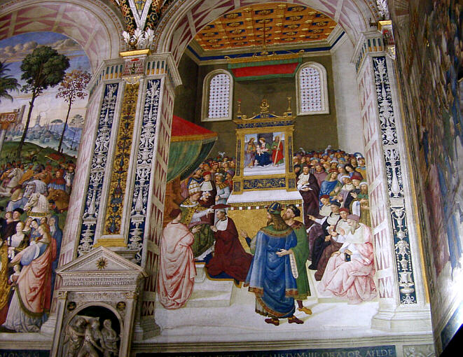 Fresco in Siena's cathedral