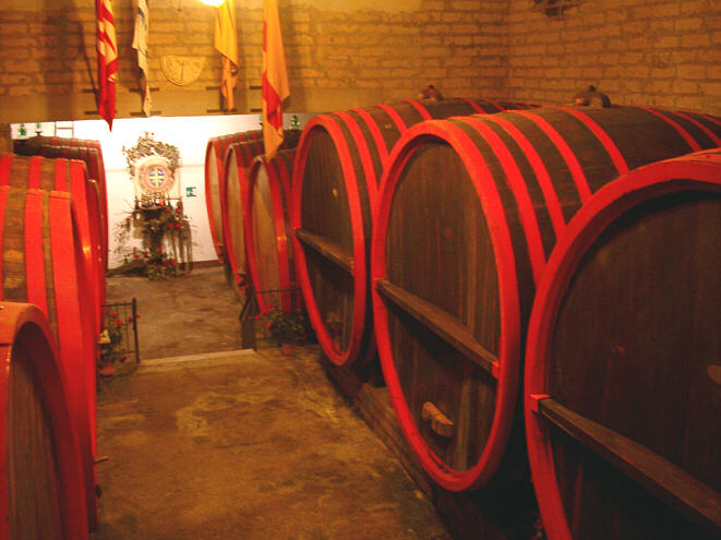 Fattoria Barbi's cellar.