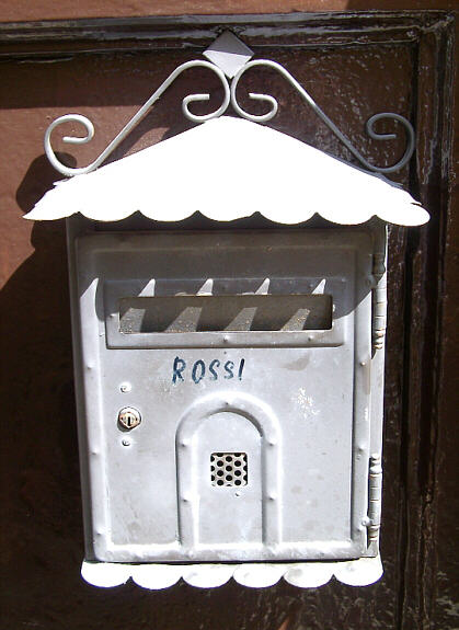 Letterbox in Pienza