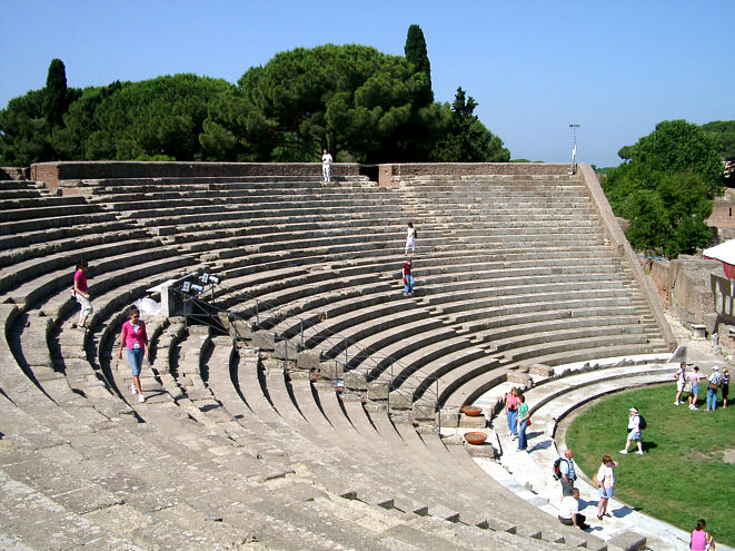 The amphi theatre in Ostia Antica