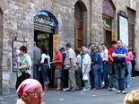 Line outside the gelateria