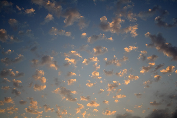 Clouds over Kalymnos at sunset