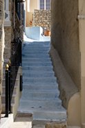 Blå trappe i Pothia