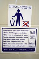 Smid ikke papir i toilettet