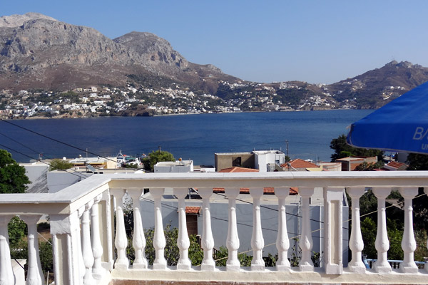 Udsigt til Kalymnos fra balkonen