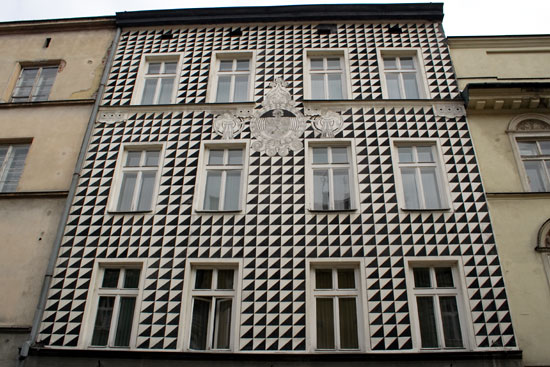 Hus p&aring; markedspladsen i Krakow