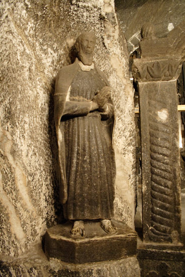 Skulptur i Wieliczka saltminen