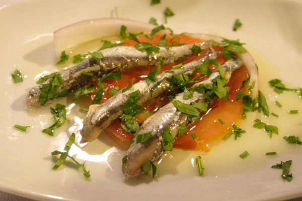 Marinerede ansjoser p� Leros