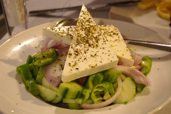 Gr�sk salat p� Leros