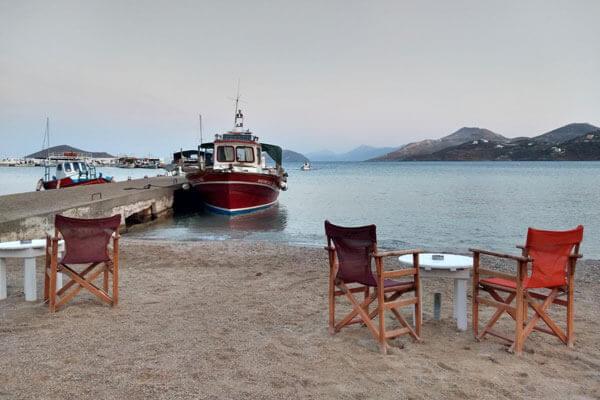 Skumring i Panteli Bay