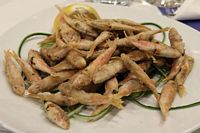 Sm� friterede fisk