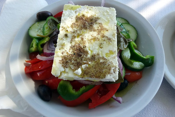 Græsk salat med feta