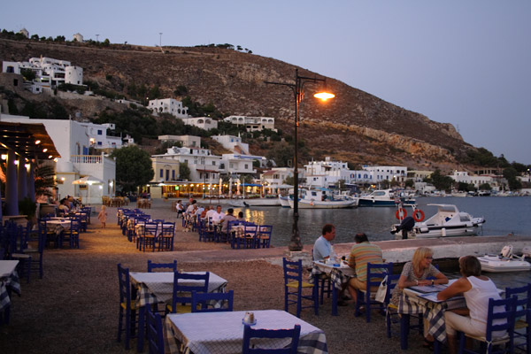 Dining on Panteli Beach