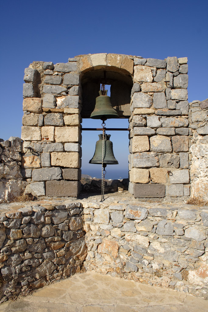 Bells on the castle above Panteli