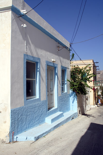 House in Greek colours in Platanos