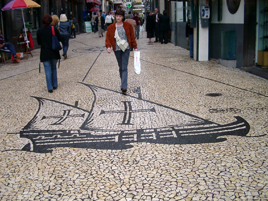 Pavement mosaic in Funchal