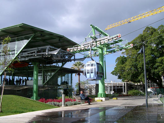 The cable car from Funchal to Monte.