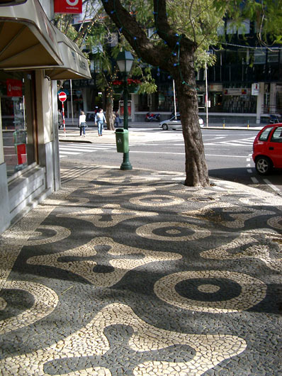 Pavement mosaic in Funchal