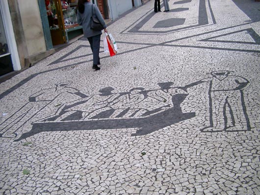 Street mosaic in Funchal.
