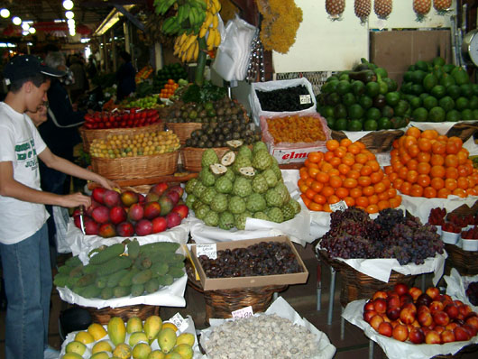 The greenmarket in Funchal
